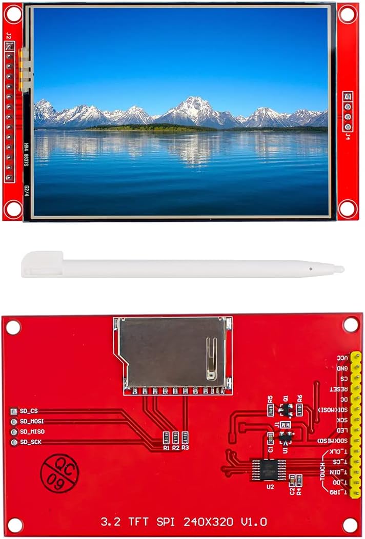 Hosyond وحدة عرض شاشة تعمل باللمس TFT LCD بحجم 3.2 بوصة 320x240 SPI تسلسلي ILI9341 مع قلم لمسي متوافق مع لوحة تطوير Arduino R3/Mega2560 - Image 3